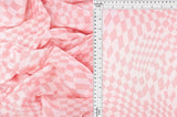 58/60" Double Knit Jacquard Checker Fabric 83% Polyester 13% Rayon 4% Spandex 240 GSM by Yard