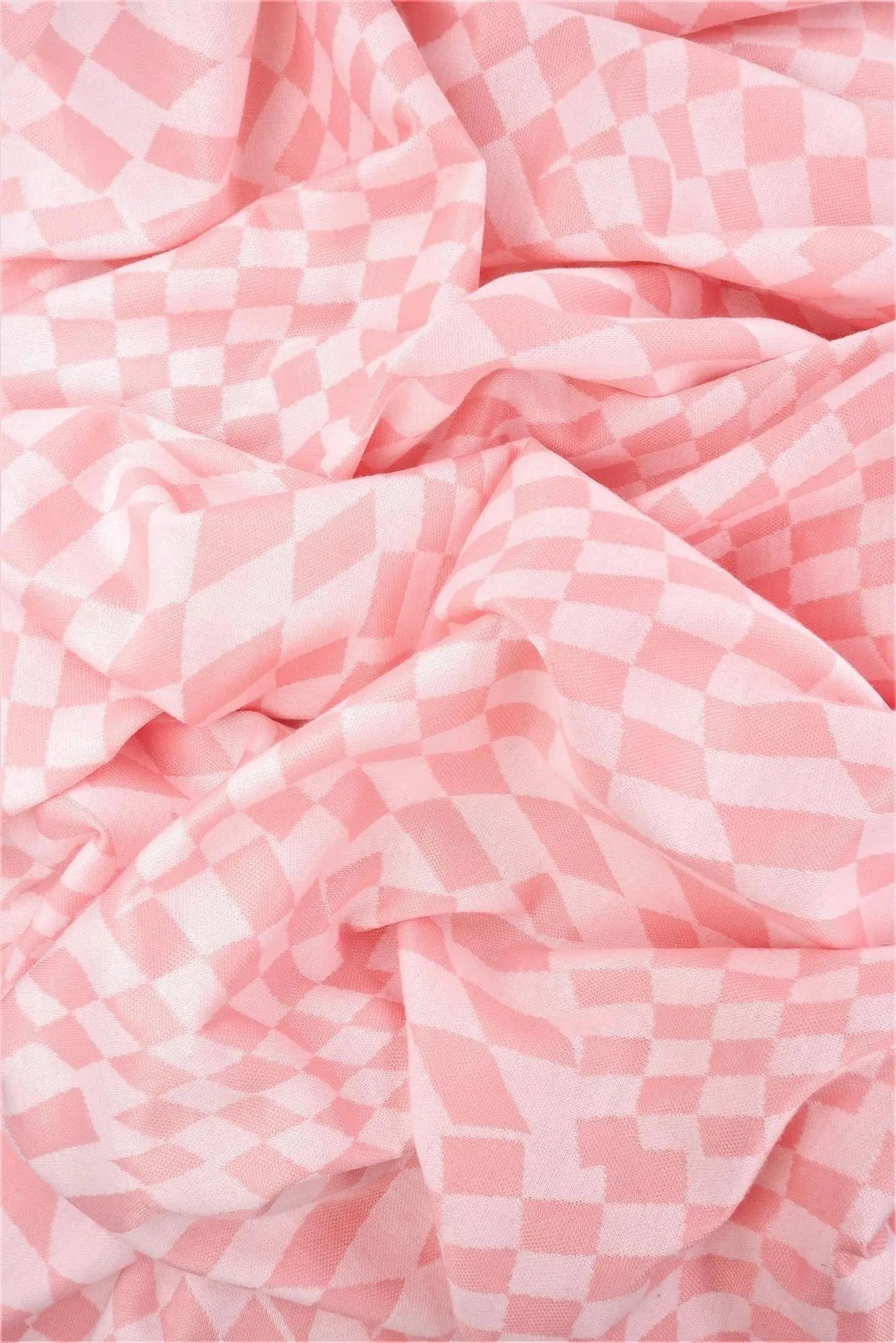 Double Knit Jacquard Checker Fabric Stretch Polyester Rayon Spandex 58/60 Inches Wide