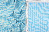 58/60" Double Knit Jacquard Checker Fabric 83% Polyester 13% Rayon 4% Spandex 240 GSM by Yard