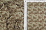 58/60" Double Knit Jacquard Geo Fabric Stretch Polyester 220 GSM by Yard