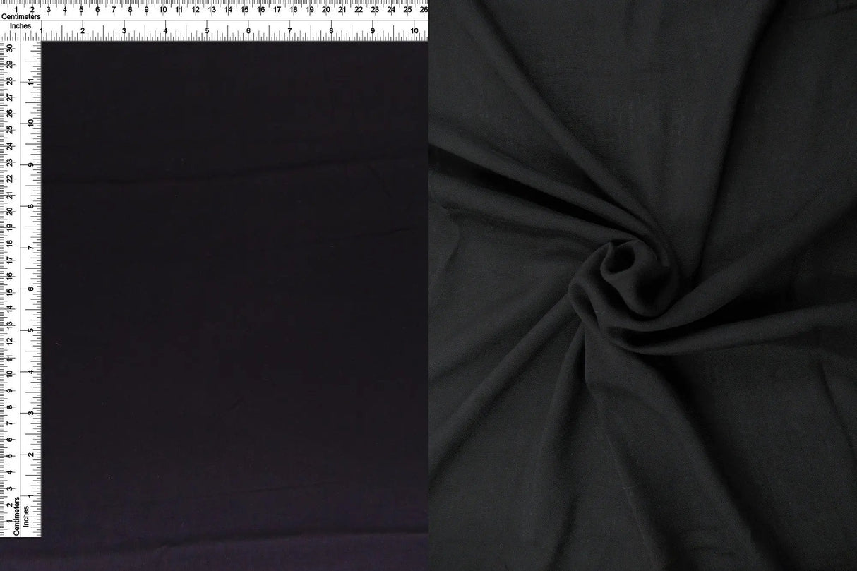 1 Yard Rayon Challis Solid Woven Fabric Soft Lightweight Drapery 52/54" Width