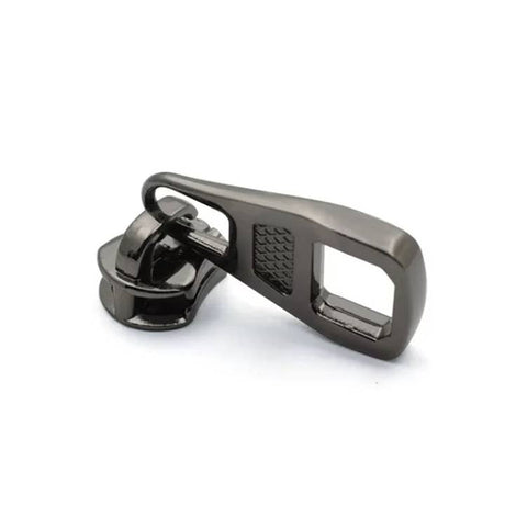 G166 Hight Quality Design Bag Fitting Metal Blank Gold Plated Gun Black Zipper Puller for Garment