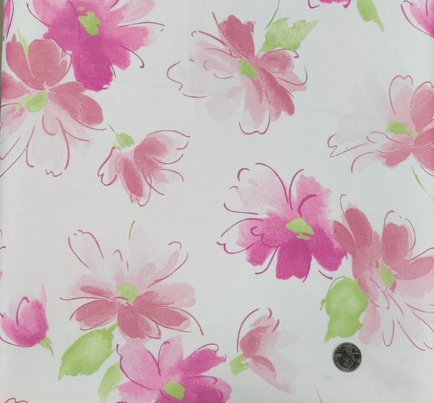 1 Yard White or Coral or Green Hi Multi Chiffon Lightweight Sheer Fabric, 58/60" Wide