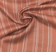 Rayon Twill Yarn Dyed Stripe 1D1041 Rust Rayon Fabric - Rust Stripe, 54/55" Width