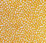 1 Yard Rayon Crinkle Mustard Ivory Fabric for Dresses Blouses Skirts and Crafts 50 52 Width
