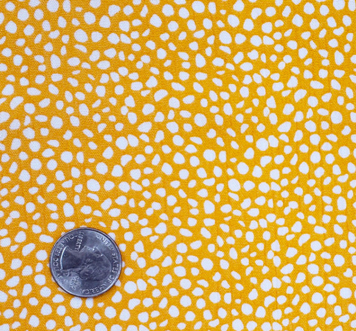 1 Yard Rayon Crinkle Mustard Ivory Fabric for Dresses Blouses Skirts and Crafts 50 52 Width