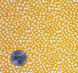 1 Yard Rayon Crinkle Mustard Ivory Fabric for Dresses Blouses Skirts and Crafts 50 52 Width