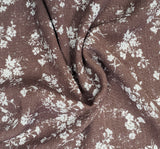 1D1274 Rose Rayon Crinkle Fabric - Rose, Textured Crinkle, 50/52" Width (1 Yard)