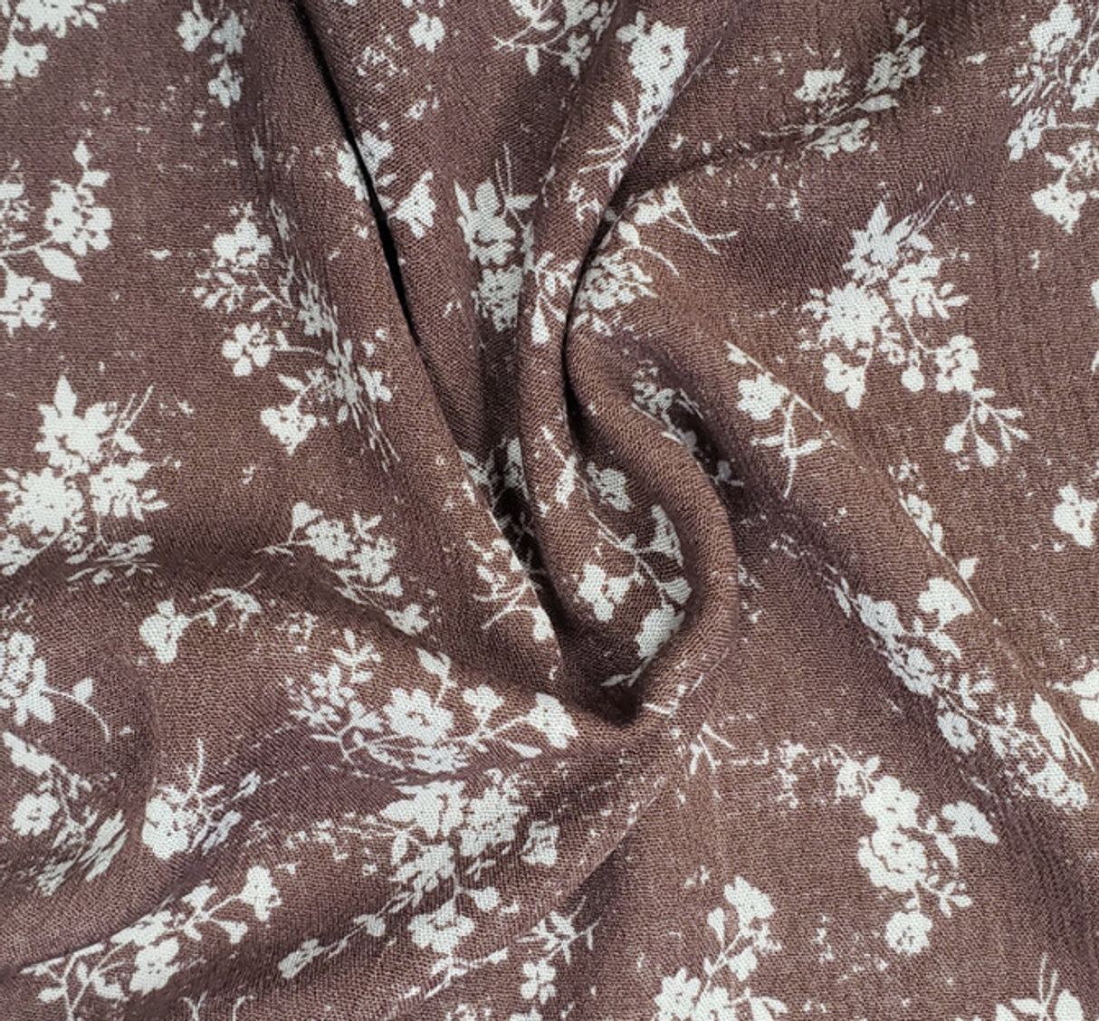 1 Yard 100 Percent Rayon Crinkle Fabric Rose Hue 50/52 Inch Wide Drapes Beautifully