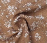 1D1274 Sandstone Rayon Crinkle Fabric - Sandstone Textured Crinkle, 50/52" Width (1 Yard)