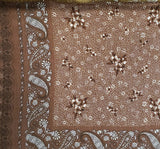 1 Yard Rustic Brown Rayon Crinkle Fabric Breathable Textured Material for Casual Dresses Cozy Blouses and Relaxed Skirts 50/52 Inch Width