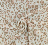 Juri S/P 1D1522 Polyester Rayon Spandex French Terry Fabric - Ivory/Blush/Mocha, 58/60" Width