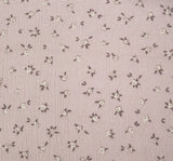 1 Yard Rayon Crinkle Fabric 50/52" Wide, Lightweight Drapey Rose Dust Crepon for Apparel
