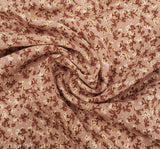 1 Yard Sandstone Rayon Crepon Fabric Lightweight Woven Textured Pleated Apparel Width 50/52"