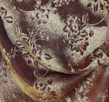 1 yard Red & Gold Foil Mesh Fabric 56/58" Wide Lightweight Polyester for Décor, Costumes & Events