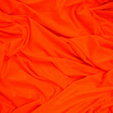 Neon Orange Low Stretch Polyester Tricot Fabric 108/120 Inch Yard