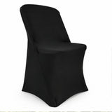 Black Premium Spandex Lifetime Folding Chair Cover 220 GSM 1pc
