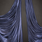Navy Blue Low Stretch Polyester Fabric Extra Wide 108/120 Inch