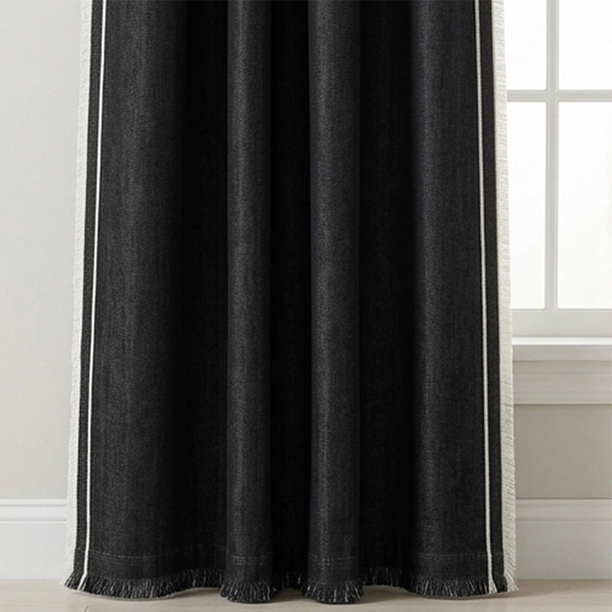 Navy Blue Denim Fabric 55 Inch Wide Durable Tear Resistant Yard