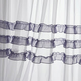 Ruffle Organza Fabric Sheer Polyester Mesh 52 to 54 Inch Wide