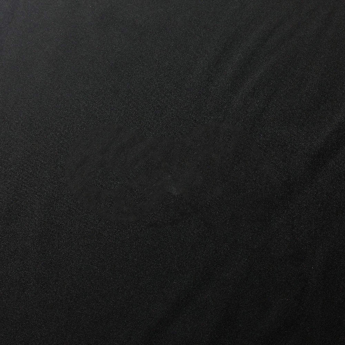 Double Side Interlock Sports Polyester Spandex Fabric - Solid Black, 60" Width, 280 GSM (1 Yard)
