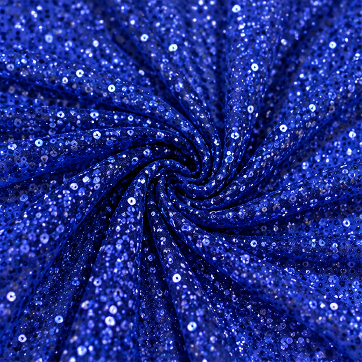 BPS Mesh Lace Royal Blue Fabric Sheer Stretch by the Yard Decor
