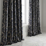 Velvet Flocked Damask Taffeta Fabric for Dresses Decor by Yard