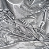 Silver Low Stretch Polyester Fabric Extra Wide 108/120 Inch Yard