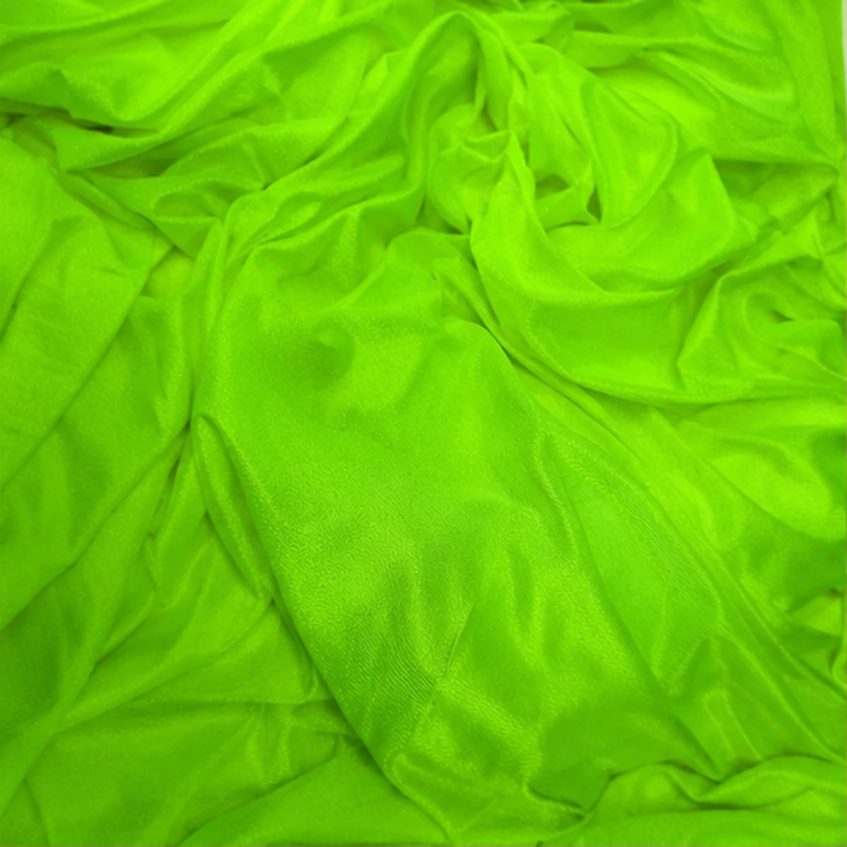 Neon Green Low Stretch Polyester Tricot Fabric 108/120 Inch Yard