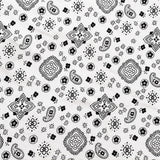 Paisley Bandanna Fabric White Poly Cotton Print by the Yard Decor