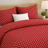 Red White Star Print Poly Cotton Fabric 60 Inch Wide Yard