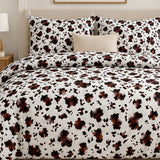 Black Cow Print Poly Cotton Fabric 58 Inch Wide Durable Yard