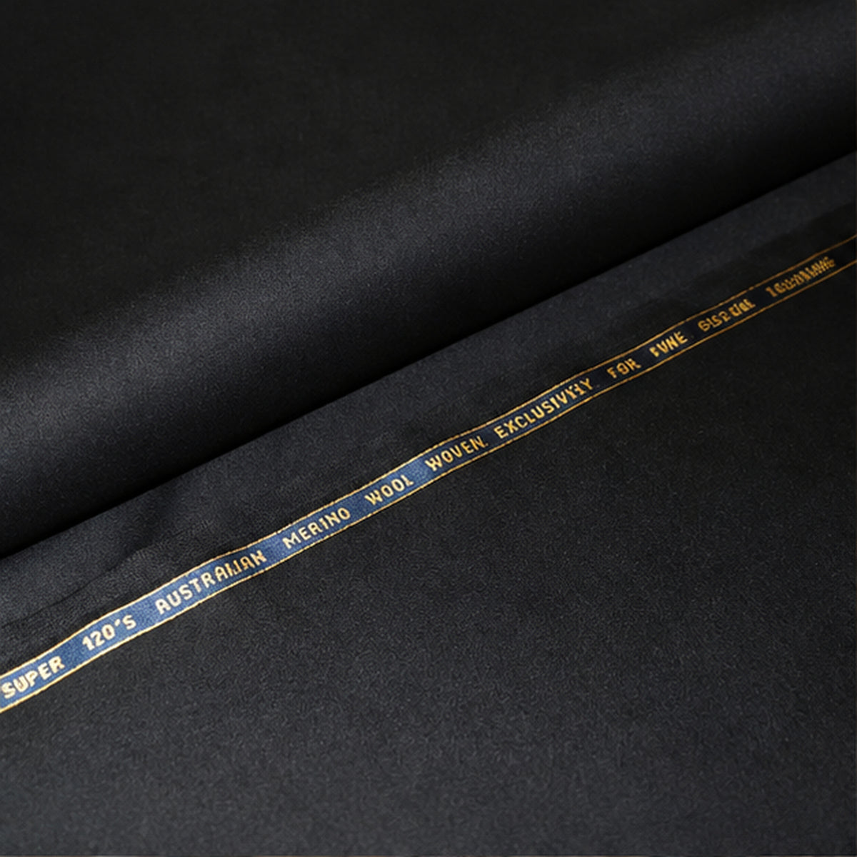 Black Super Merino Wool Fabric 58/60in Width by the Yard Soft