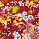 Hawaiian Print Poly Cotton Fabric 58 Inch Wide Durable Yard