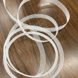 Horsehair Braid Trim Black Nylon Crinoline Webbing Sold by Yard