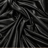 Black Low Stretch Polyester Fabric Extra Wide 108/120 Inch Yard