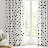 White Black Polka Dot One Inch Print Poly Cotton Fabric Yard