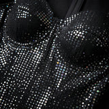 Small Dot Confetti Sequin Fabric Sparkle Polyester Costume Yard