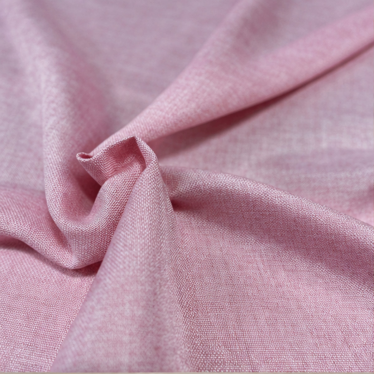 Vintage Two Tone Polyester Fabric With Linen Texture 60 Inch