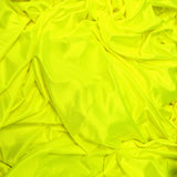 Neon Yellow Low Stretch Polyester Tricot Fabric 108/120 Inch Yard