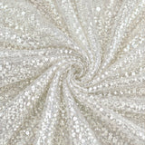 BPS Mesh Lace White Fabric Sheer Stretch Floral by the Yard Decor