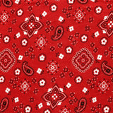 Paisley Bandanna Fabric Red Poly Cotton Print by the Yard Decor