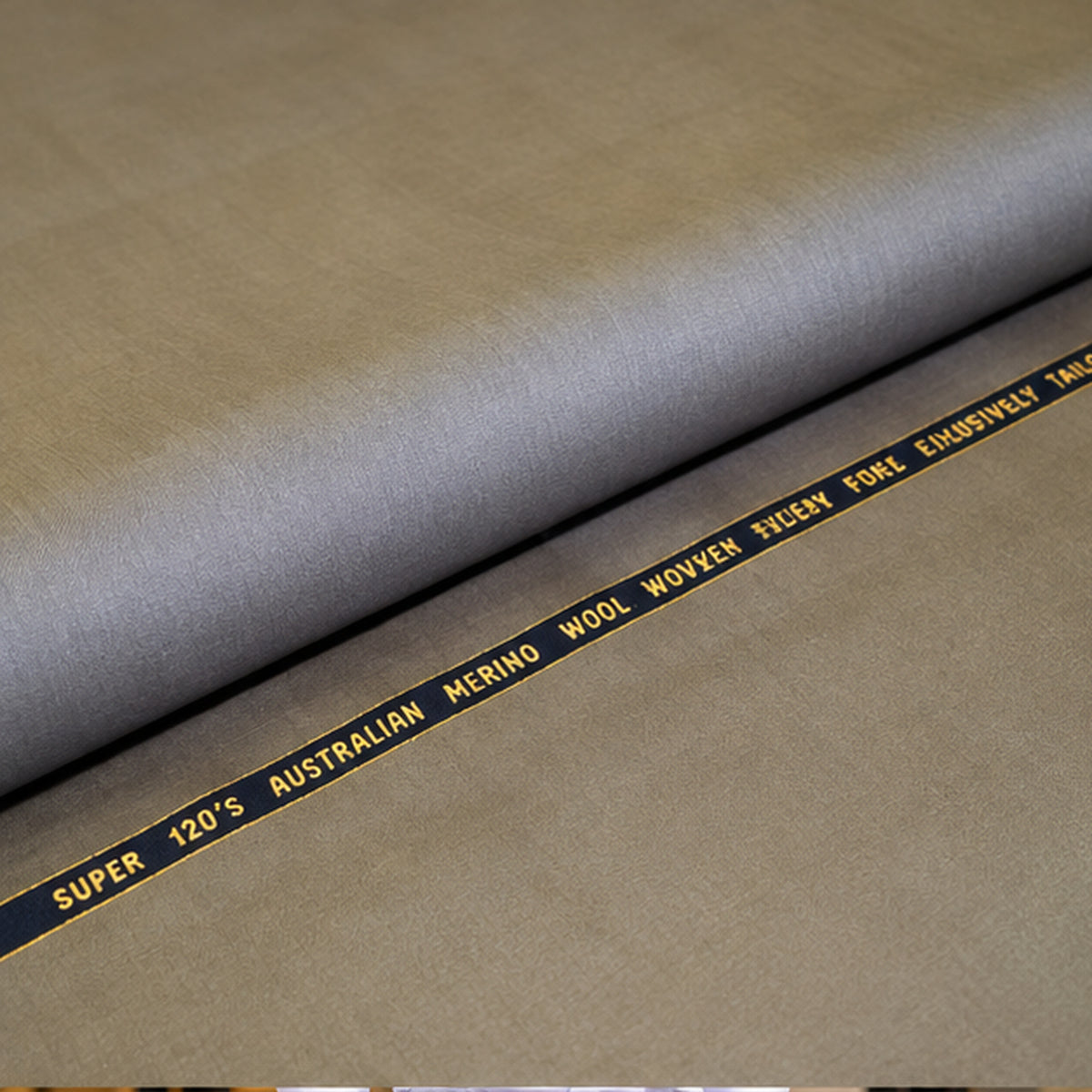 Taupe Super Merino Wool Fabric 58/60in Width by the Yard Soft