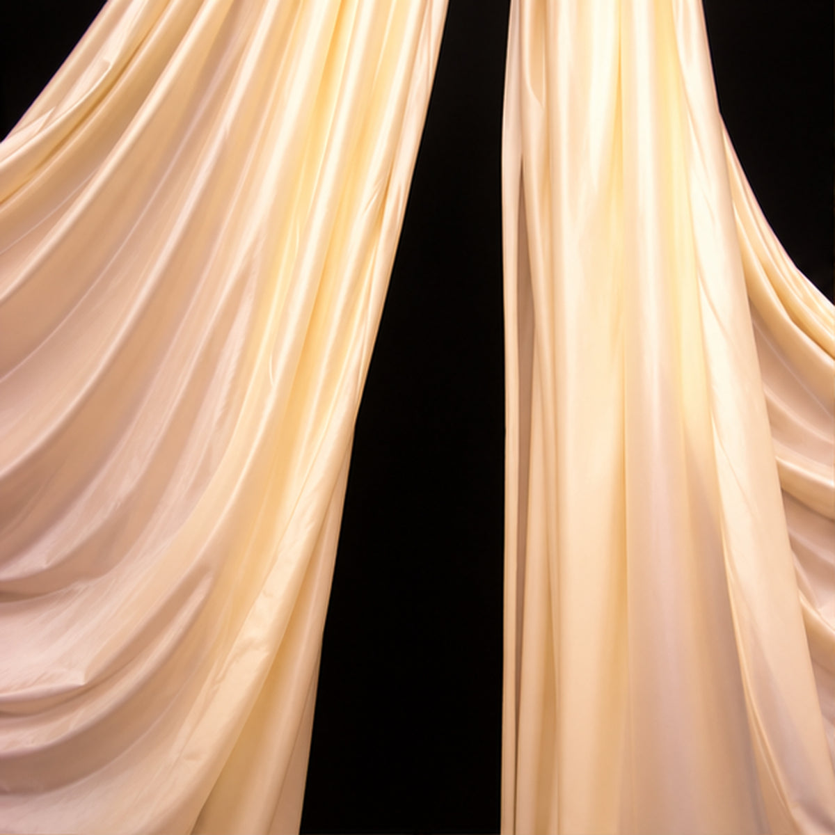 Ivory Low Stretch Polyester Fabric Extra Wide 108/120 Inch Yard