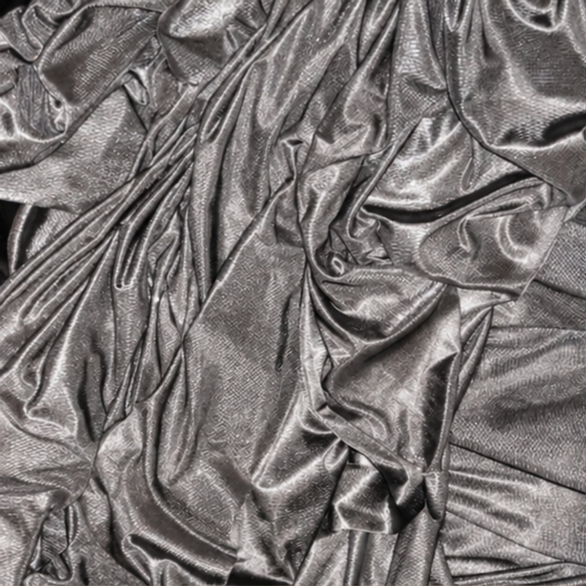 Gray Low Stretch Polyester Fabric Extra Wide 108/120 Inch Yard