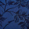 1 Yard Indigo Pure Linen Grape Vines Print Fabric Midweight Printed 58 Inch Width
