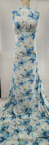 1 Yard Sky Gray Rayon Slub Fabric for Lightweight Apparel Sewing Crafts DIY Clothing Width 55/56"