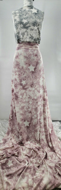 1 Yard Soft Mauve French Terry Knit Fabric Stretchy Casual Apparel 58/60 Inches Wide