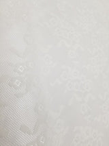 1 Yard Ivory Daisy Embroidery Mesh Tulle Net Fabric for Lingerie Bridal 54 Inches Wide
