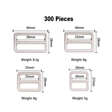 Metal Tri-Glide Adjustable Buckle for Bags & Straps